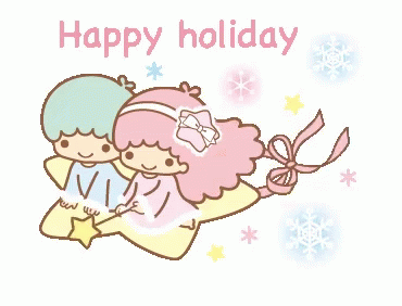 Little Twin Stars Happy Holiday GIF - Little Twin Stars Happy Holiday GIFs