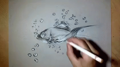 絵 GIF - Art Draw Fish GIFs