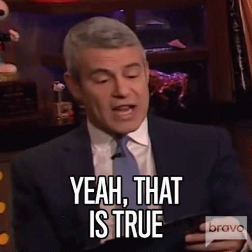 Yeah That Is True Andy Cohen GIF - Yeah That Is True Andy Cohen Watch What Happens Live GIFs