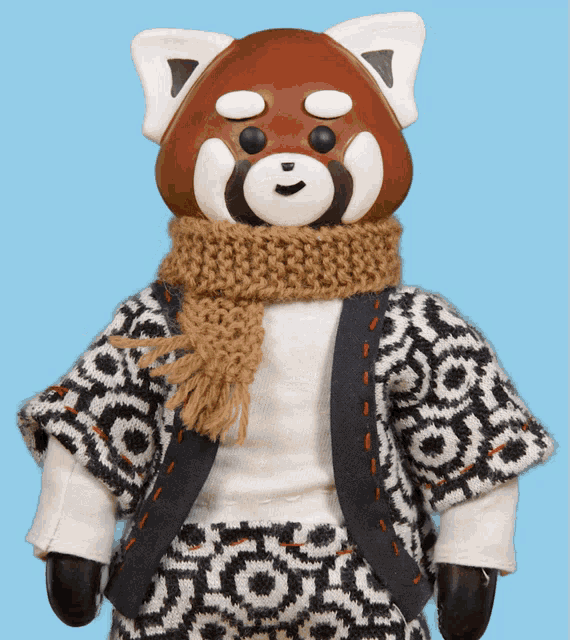 Komoru Panda Red Panda GIF - Komoru Panda Red Panda Cold GIFs