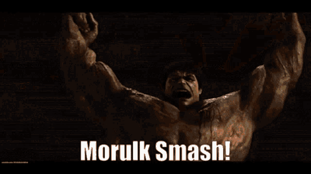 a screenshot of a video game with the words morulk smash on the bottom
