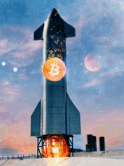 Bitcoin Moon GIF - Bitcoin Moon Mewn GIFs