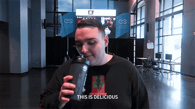 This Is Delicious Its Actually Pretty Good Drink Ctrl GIF - This Is Delicious Its Actually Pretty Good Drink Ctrl This Is Actually Good GIFs
