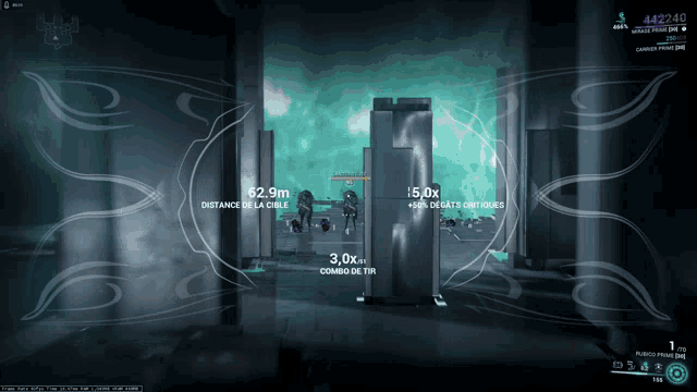 a screenshot of a video game shows a distance of 62.9m and a combo of 3,0x