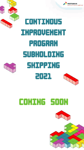 an advertisement for continuous improvement program subholding shipping 2021