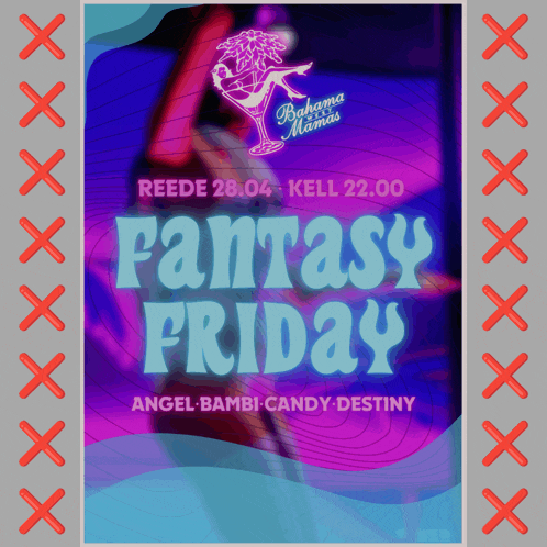 a poster advertising fantasy friday at reede
