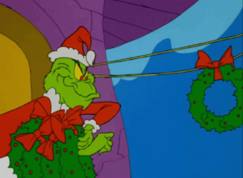 Grinch Cartoon GIF - Grinch Cartoon Wreath GIFs