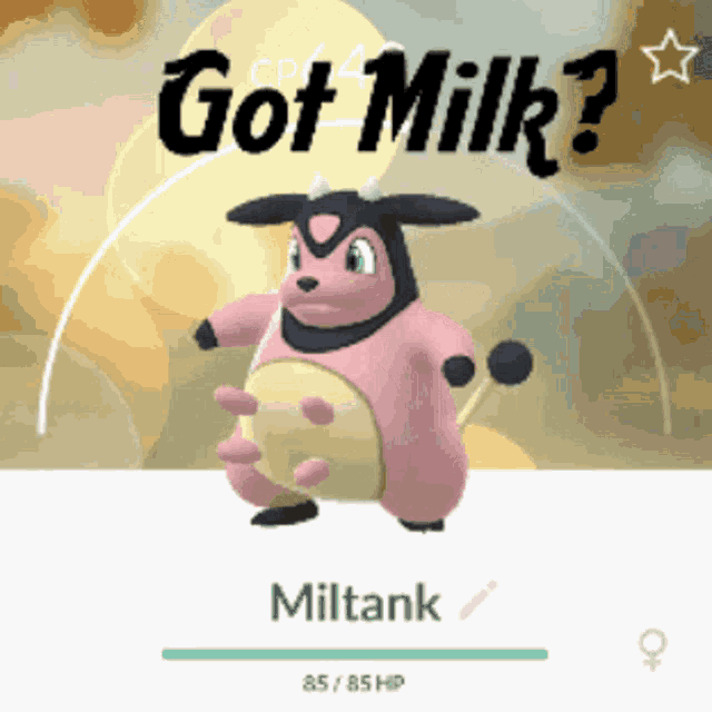 Got Milk Miltank GIF - Got Milk Miltank Pokemon GIFs