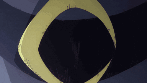 a black background with a yellow circle on it