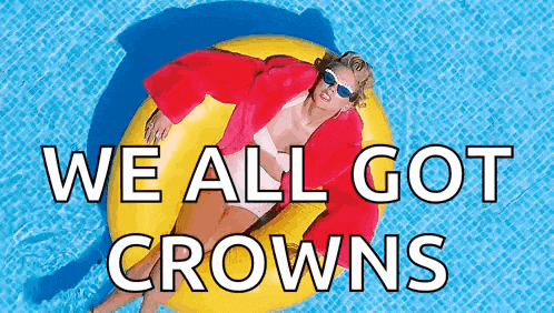 a woman in a bathing suit is floating on a yellow raft in a pool .