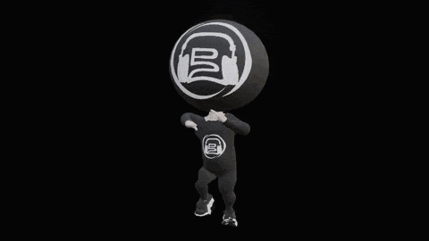 a 3d model of a cartoon character with headphones on his head .
