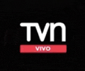 the tvn logo is on a black background with a red border .