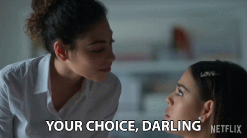 Your Choice Darling Nadia Shanaa GIF - Your Choice Darling Nadia Shanaa Mina El Hammani GIFs