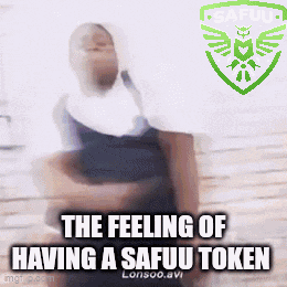 the feeling of having a safuu token is shown in a blurred image