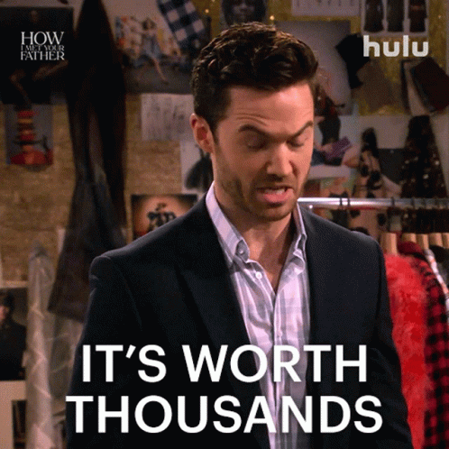 Its Worth Thousands Charlie GIF - Its Worth Thousands Charlie How I Met Your Father GIFs