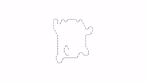 a pixel art of a chicken with a yellow circle in the middle .