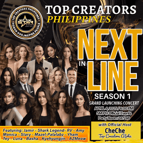 a poster for top creators philippines season 1