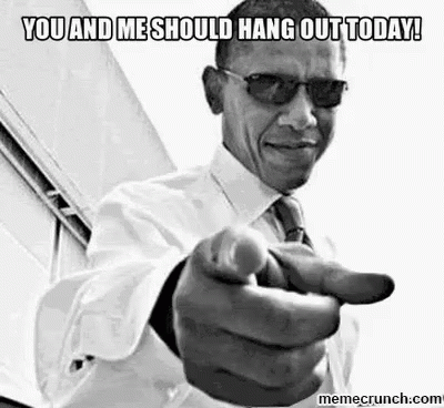 You And Me Should Hang Out Today - Obama GIF - Hangout We Should Hangout Obama GIFs
