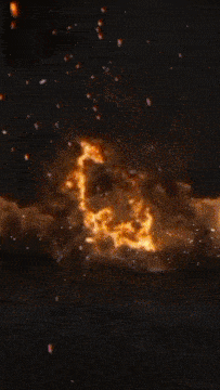 a large explosion in the sky with the sun shining brightly