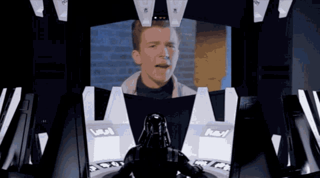 Vader Rick Astley GIF - Vader Rick Astley Give You Up GIFs