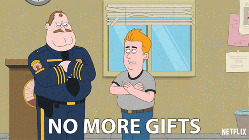 No More Gifts Kevin Crawford GIF - No More Gifts Kevin Crawford Randall Crawford GIFs