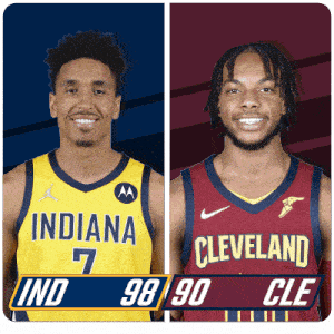 Indiana Pacers (98) Vs. Cleveland Cavaliers (90) Third-fourth Period Break GIF - Nba Basketball Nba 2021 GIFs