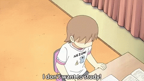 Anime I Dont Want To Study GIF - Anime I Dont Want To Study GIFs