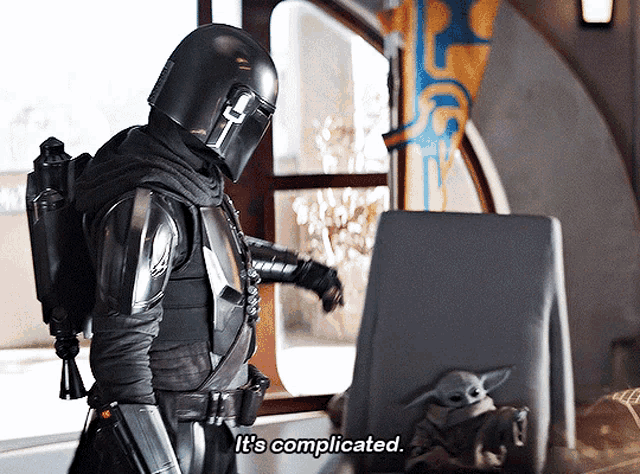 The Mandalorian Its Complicated GIF - The Mandalorian Its Complicated Complicated GIFs