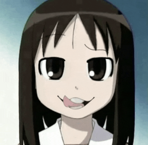 a close up of a girl with her tongue out