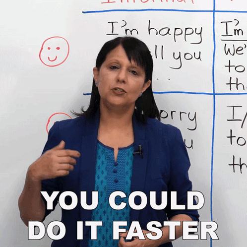 You Could Do It Faster Rebecca GIF - You Could Do It Faster Rebecca Engvid GIFs