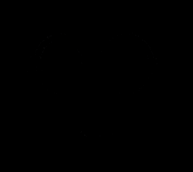 a yellow smiley face with black eyes and a smiling mouth