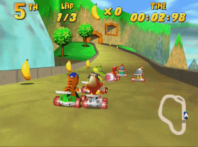 Diddy Kong Racing Kart Racer GIF - Diddy Kong Racing Kart Racer Nintendo_64 GIFs