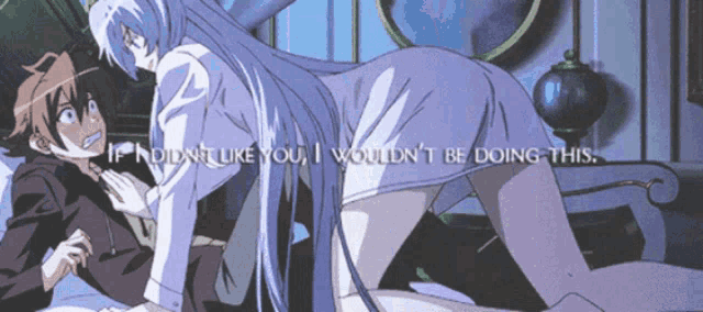 a cartoon of a man and a woman with the words if i didn t like you i would n't be
