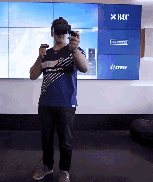 Playing Vr Virtual Reality GIF