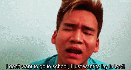 Don'T Want To Got To School GIF - Lazy Lay In Bed I Dont Want To Go To School GIFs
