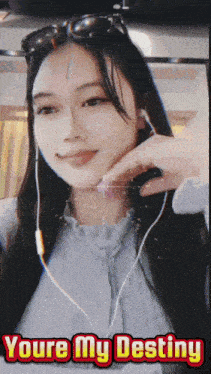 a picture of a woman with the words youre my destiny