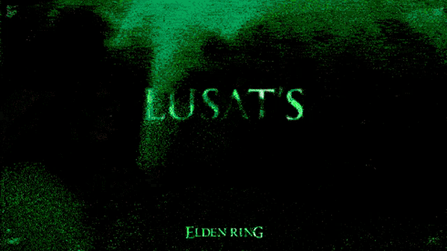 a screenshot of elden ring with a green background