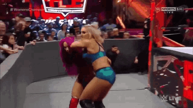 a wrestling match is being shown on sky sports