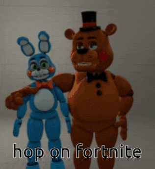 Hop On Fortnite Fnaf GIF