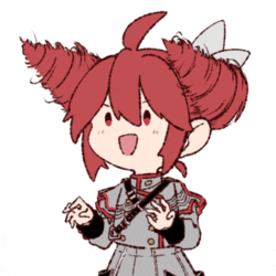 a drawing of a little girl with red hair