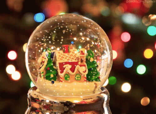 Christmas Eve Snow Ball GIF