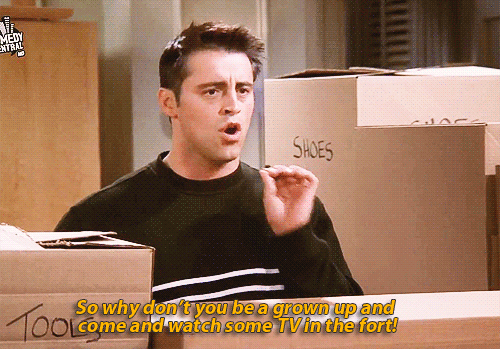 13. You Never Feel Like A Grown-up. GIF - Joey Friends Grown Up GIFs