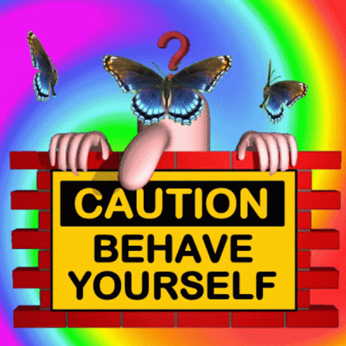 Caution Behave Yourself GIF - Caution Behave Yourself Beware GIFs