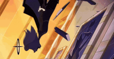 a cartoon drawing of a person falling down with the words " the final frontier " written on the bottom