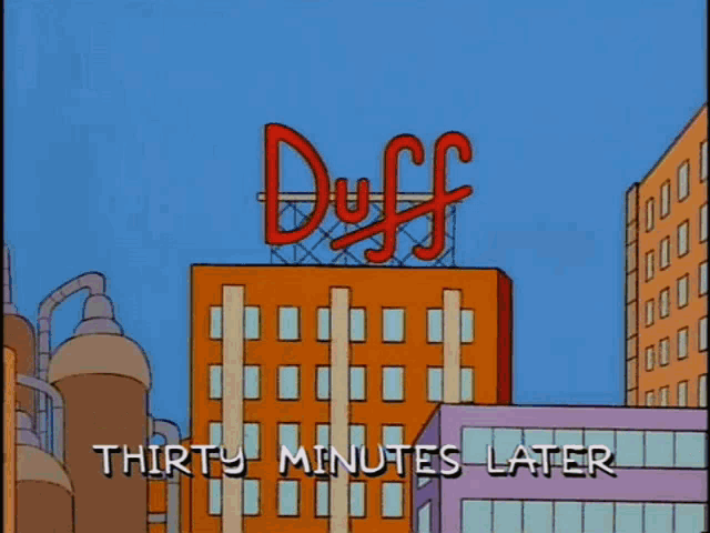 The Simpsons Out Of Business GIF - The Simpsons Out Of Business Duff GIFs