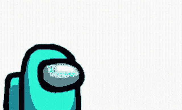 a blue among us character is talking with a speech bubble that says sus .