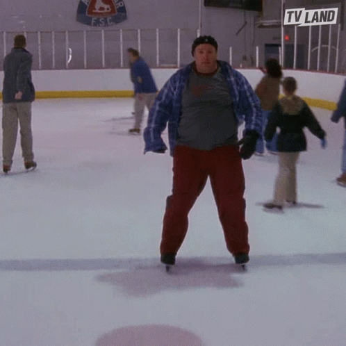 Ice Skating Oops GIF