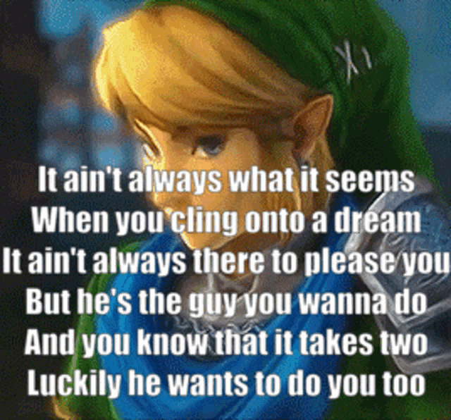 a picture of a video game character with a quote on it