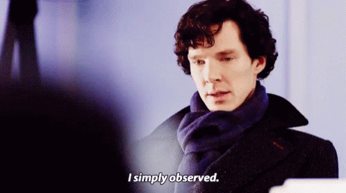 Sherlock I Simply Observed GIF - Sherlock I Simply Observed Benedict Cumberbatch GIFs