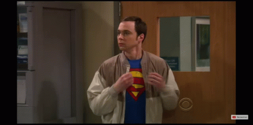 Sheldon Cooper Superman GIF - Sheldon Cooper Superman Cover My Nose GIFs